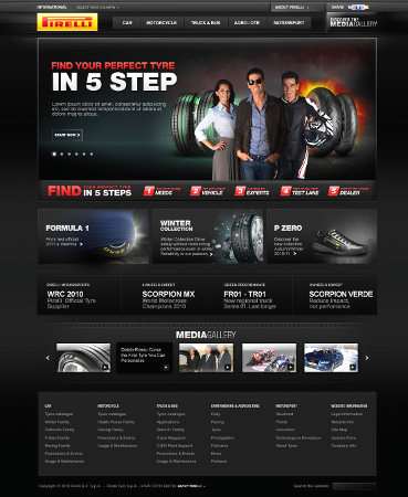 Nuovo sito web Pirelli