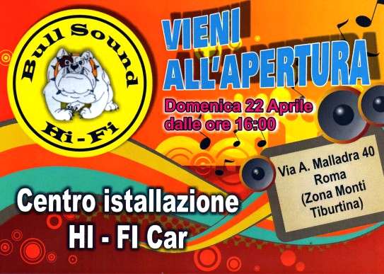 Inaugurazione Bull Sound Hi-Fi