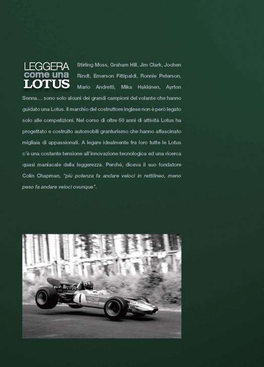 4a Copertina Leggera come una Lotus