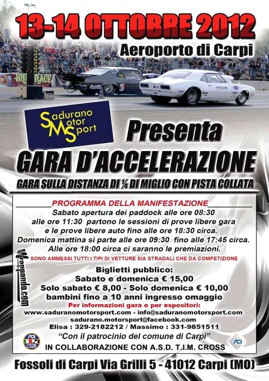 Raduni Tuning Club Ottobre gara accelerazione