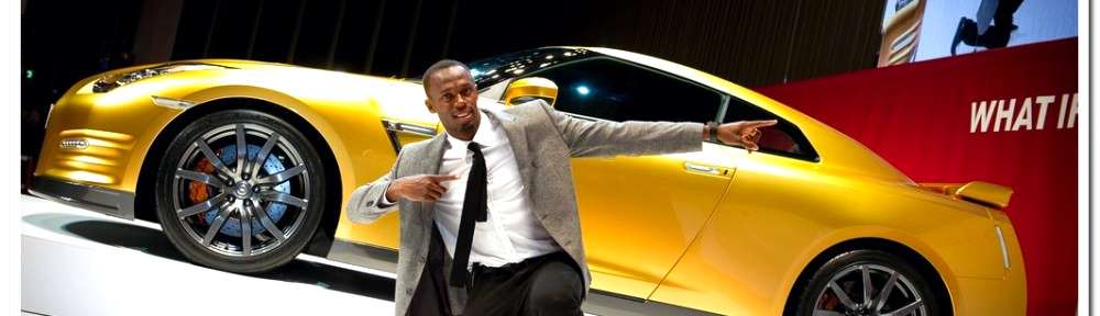 Nissan GT-R e Usain Bolt