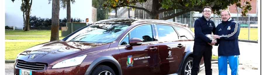 Peugeot Italia consegna la Peugeot a Jacques Brunel, CT della Nazionale Italiana Rugby