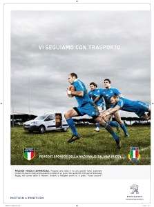 Peugeot Italia consegna la Peugeot alla Nazionale Italiana Rugby