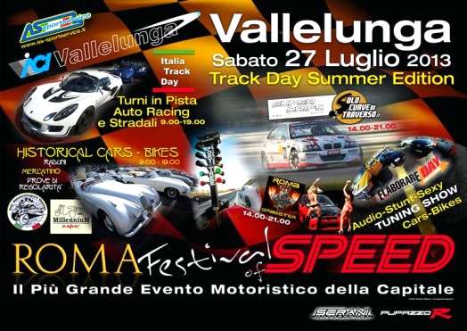 locandina ELABORARE Festival of Speed Track Day Summer Edition