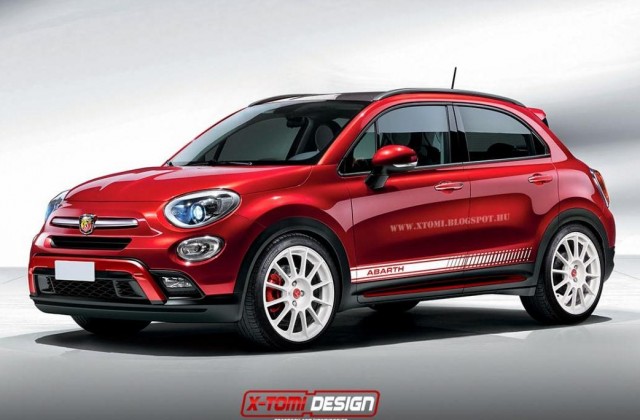 Rendering Fiat 500X Abarth avanti